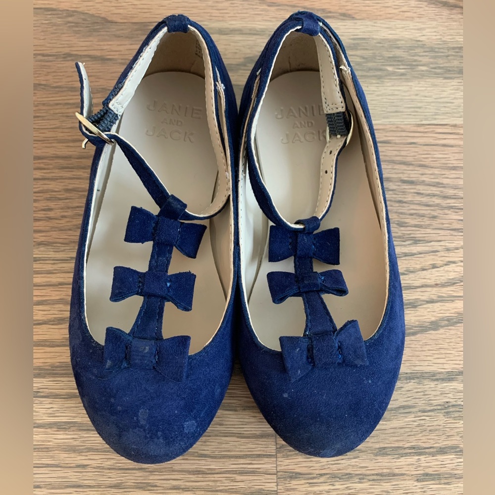 Janie & Jack navy blue dress shoes